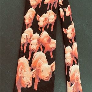 Ralph Marlin Neck Tie HERD O' PIGS